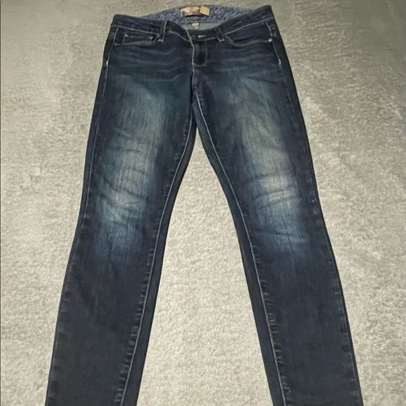 PAIGE verdugo jegging size 29 dark wash mild distressing - Picture 3 of 9